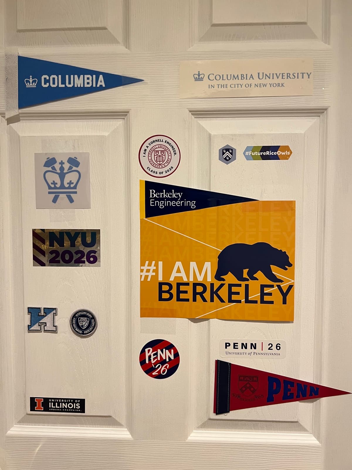 College admissions merch